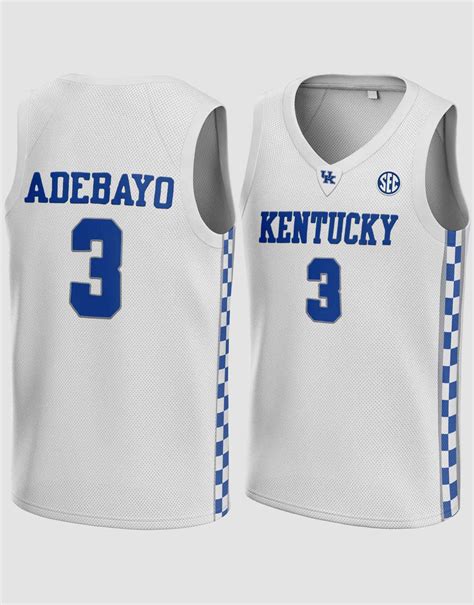 Bam Adebayo 3 Ncaa Kentucky Wildcats Jersey 99