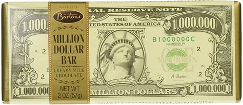 Bartons Million Dollar Chocolate Bar 1 55Oz 3D Candy Co