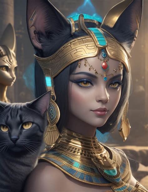 Bastet Bast Egyptian Goddess Of Cats Home Fertility