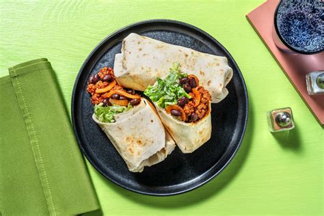 Bbq Burritos Mit Hackfleisch Rezept Hellofresh