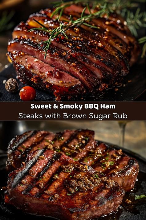 Bbq Ham Steaks With Brown Sugar Rub The Recipe Mingle