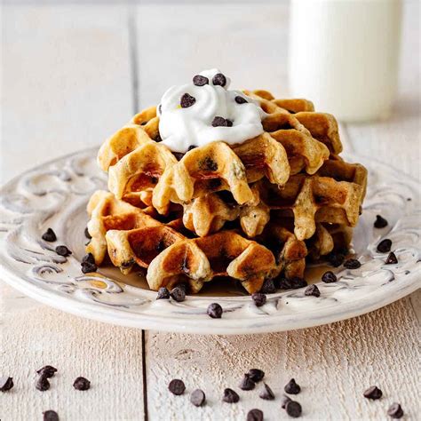 Belgian Waffles Chocolate Chips Belgian Waffles Chocolate Chips