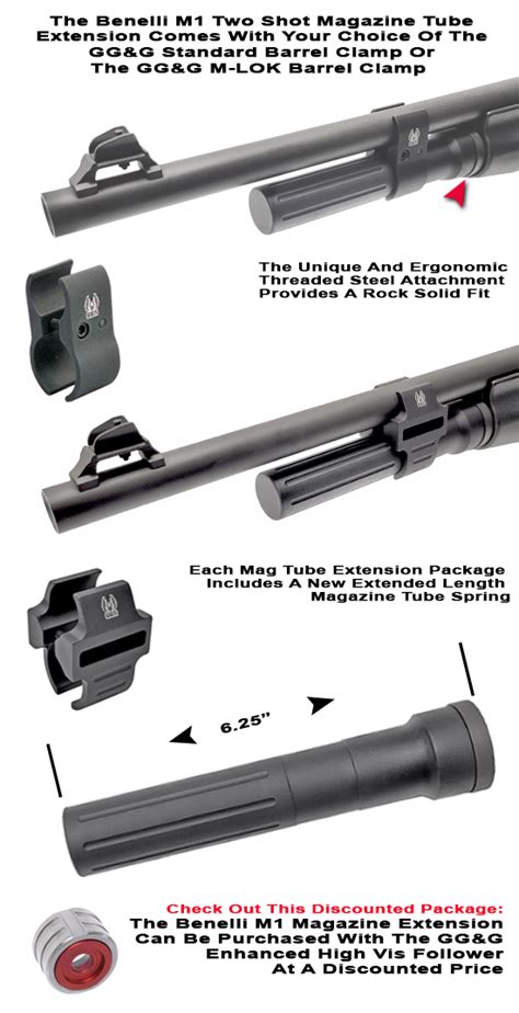 Benelli M1 2 Shot Magazine Tube Extensions Two Shot Benelli Mag Tubes Benelli M1 2 Shot Magazine Tube Extensions Two Shot Benelli Mag Tubes