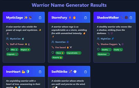 Best Warrior Name Generator Create Ai Warrior Character Names