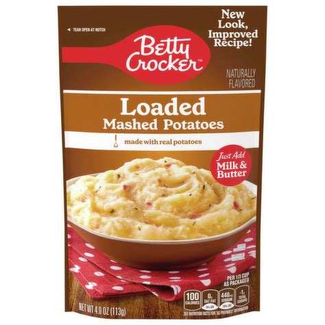 Betty Crocker Potatoes Loaded Mashed Box 4 7 Oz Tomthumb