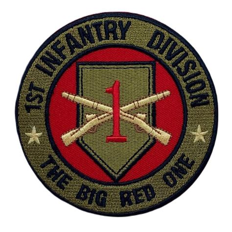 Big Red One Embroidered Patch Warshows Com