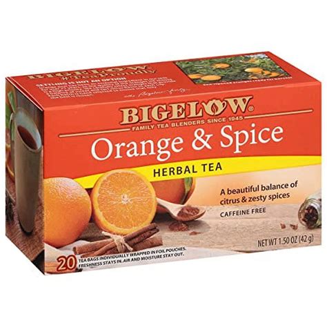 Bigelow Orange Amp Spice Herbal Tea Hill Amp Brooks Coffee And Tea
