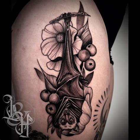 Black And Grey Neotraditional Flower Tattoo Love N Hate