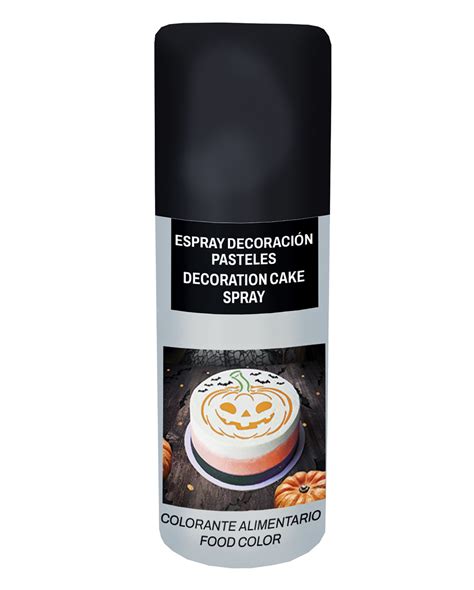Black Colour Spray For Food 100Ml As Decoration Horror Shop Com