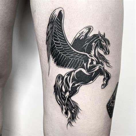 Black Pegasus Tattoo