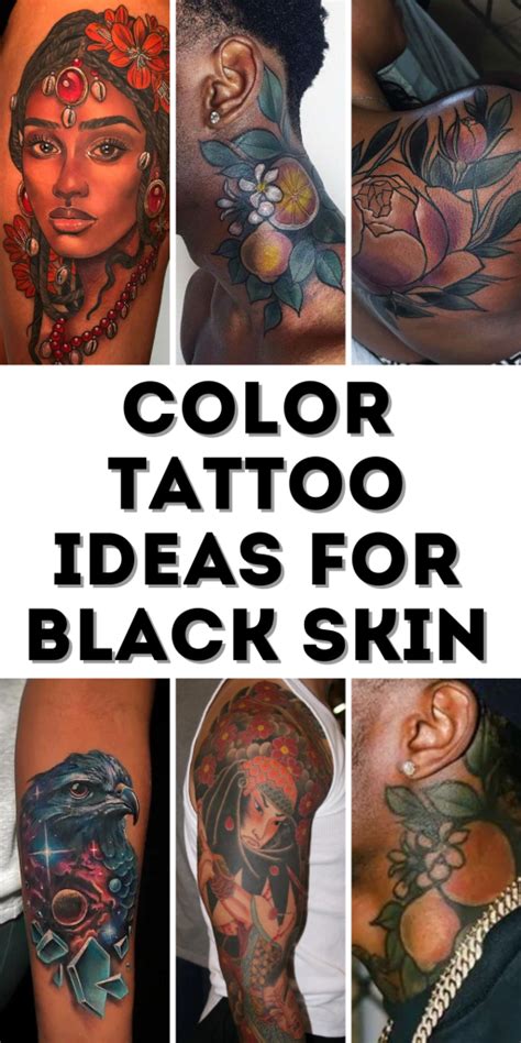 Black Skin Tattoo Color Tattoo Style Trends Black Skin Tattoo Color Tattoo Style Trends