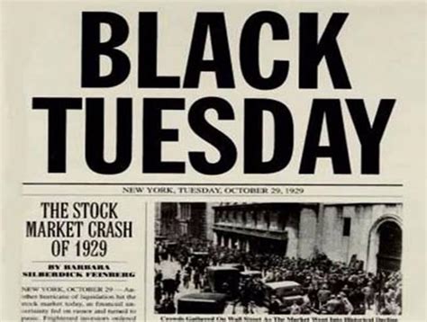 Black Tuesday Newspaper