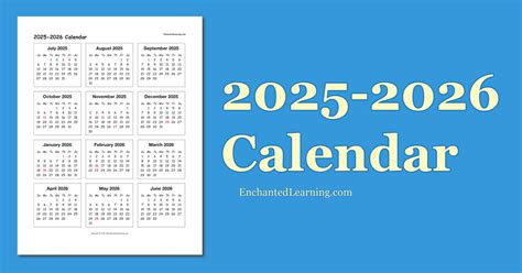 Blank 20252026 School Calendar