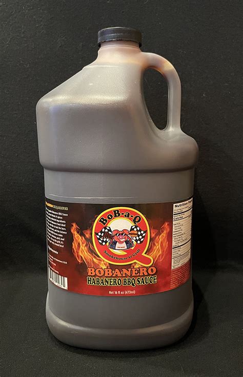 Bobanero Bbq Sauce Gallon Bob A Q Food Truck