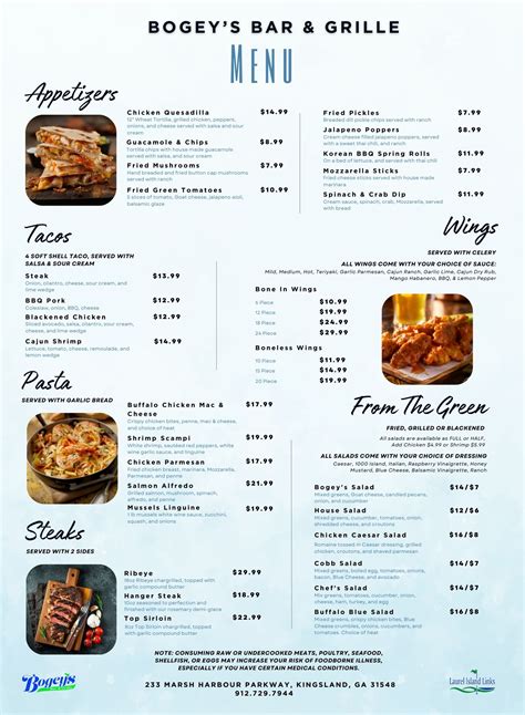 Bogey S Bar And Grille Laurel Island Links Bogey S Bar And Grille Laurel Island Links