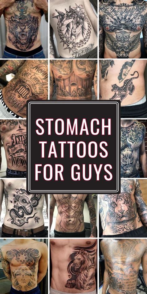 Bold Stomach Tattoos For Guys With Lower Abs Featuring Traditional And Black Men Designs