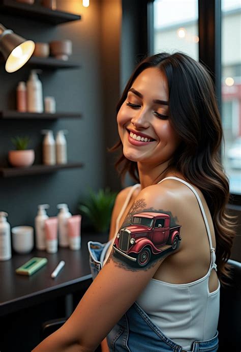 Bold Truck Tattoo Designs Cozy Vibes