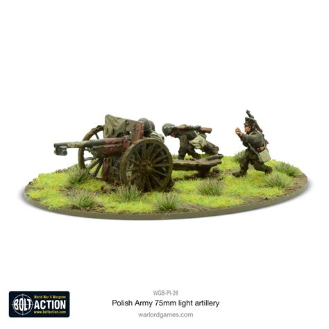 Bolt Action Polish Army 75Mm Light Artillery Dark Castle Terrain