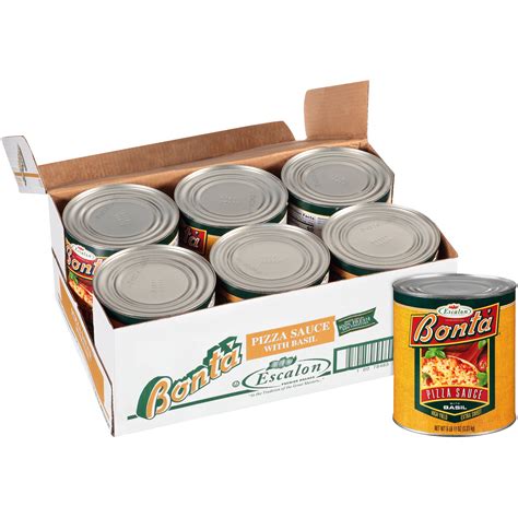 Bonta Pizza Sauce With Basil 107 Oz Can