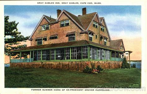 Bourne Ma Massachusetts Gray Gables Inn Lodge Hotel Vintage Linen Postcard Ebay