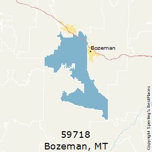 Bozeman Montana 59718 Zip Code Poster
