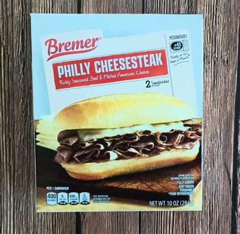 Bremer Philly Cheesesteak Sandwiches Aldi Reviewer