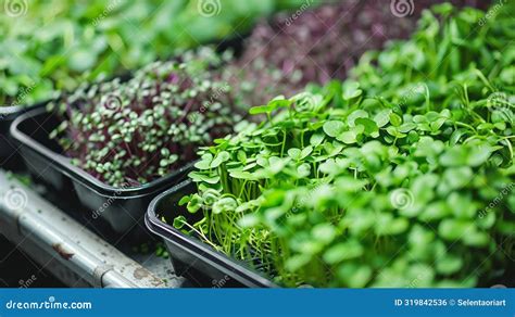 Bulk Delivery Packaging For Microgreens Stock Illustration