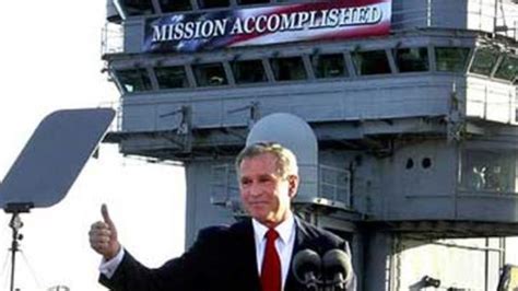Bush Was Haunted By His Own Mission Accomplished The Boston Globe