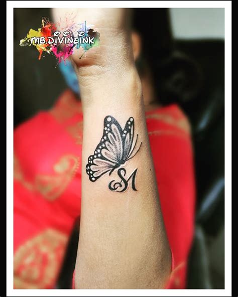Butterfly Tattoo Designs With Initials
