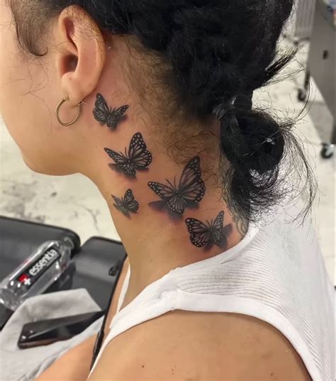 Butterfly Tattoo Meaning Neck At David Huse Blog