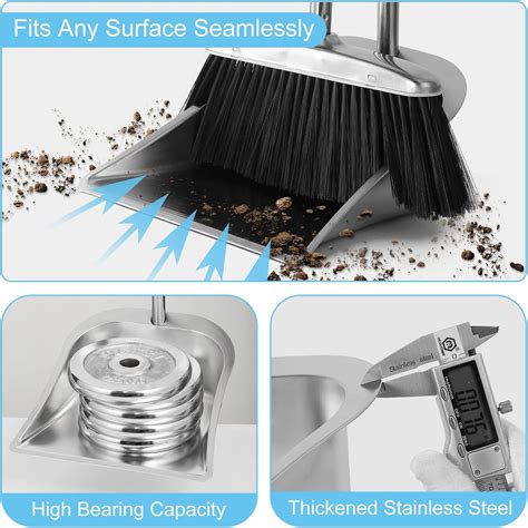 Buy Broom And Dustpan Set For Home Voowo Stainless Steel Broom And Buy Broom And Dustpan Set For Home Voowo Stainless Steel Broom And