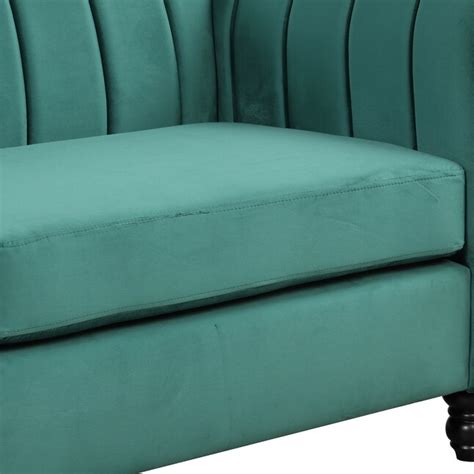 Bybafun 39 In Modern Green Polyester Blend Sofa In The Couches Sofas Bybafun 39 In Modern Green Polyester Blend Sofa In The Couches Sofas