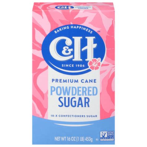 C Amp H Pure Cane Powdered Sugar 2 Lb Shipt