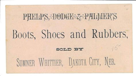 C1890 Victorian Trade Card Helena Mt Shoe Store Phelps Dodge Palmer Ebay