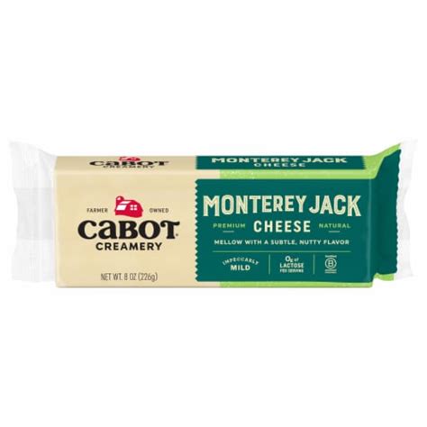 Cabot Monterey Jack Block Cheese 8 Oz Kroger