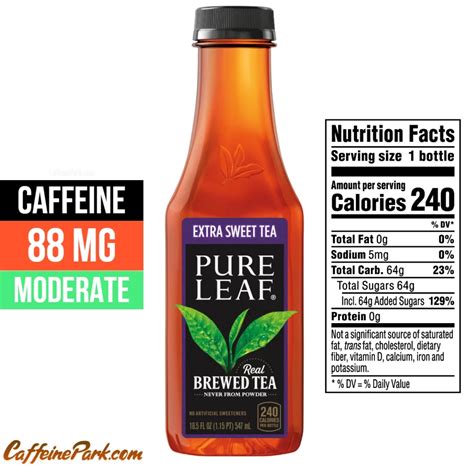 Caffeine In Pure Leaf Sweet Tea Caffeine In Pure Leaf Sweet Tea