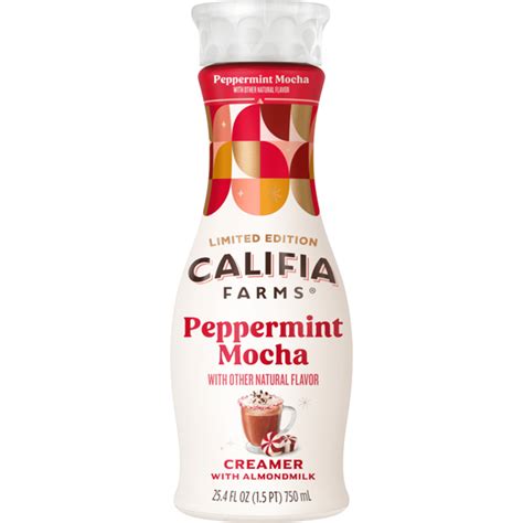 Califia Farms Peppermint Mocha Almond Milk Coffee Creamer 25 4 Fl Oz Safeway
