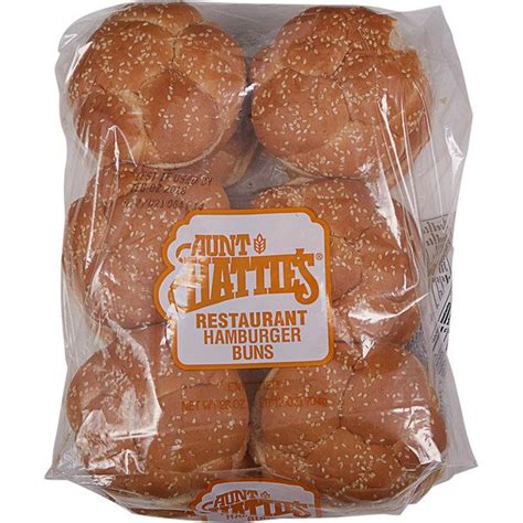 Calories In Aunt Hattie S Restaurant Hamburger Buns And Nutrition Facts
