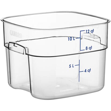Cambro Freshpro Food Container 12 Qt Clear 12Sfsprocw135