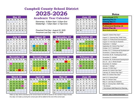 Campbell County Schools Ky Calendar 25 26 Revised Pdf Educounty