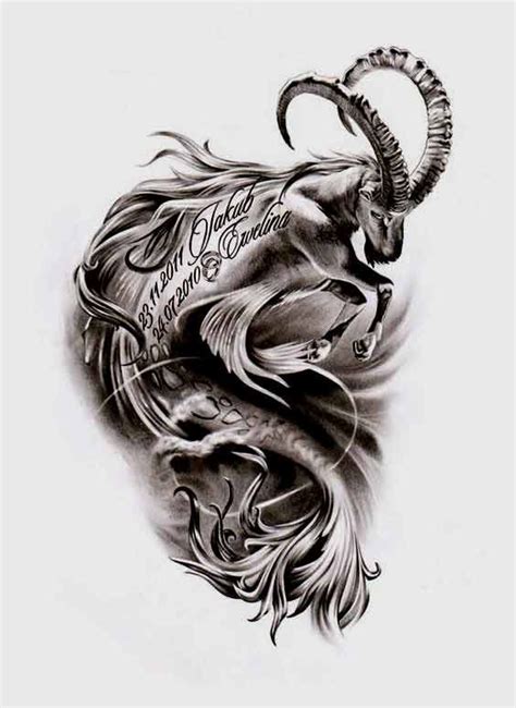 Capricorn Tattoo Drawings