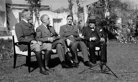 Casablanca Conference Ww2 Henri Giraud Franklin D Roosevelt Charles