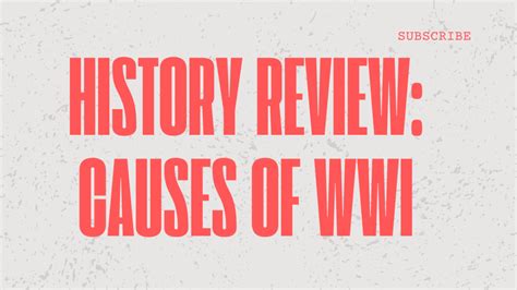 Causes Of The First World War A Literature Review Explaining History