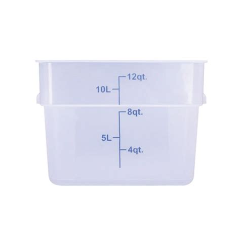 Cenpro 29A 057 12 Qt Square Translucent Food Storage Container