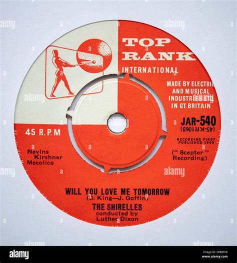 Centre Label Of The Seven Inch Single Version Of Will You Love Me