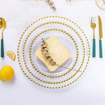 Cheap Bulk Hotel Wholesale Wedding Gold Silver Clear Steak Glass