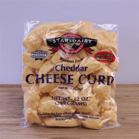 Cheddar Cheese Curd Yellow 12Oz Weyauwega Star Dairy
