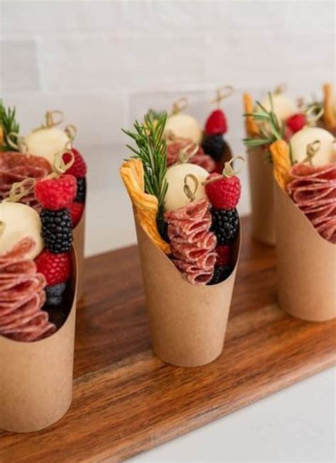 Cheese And Charcuterie Cups