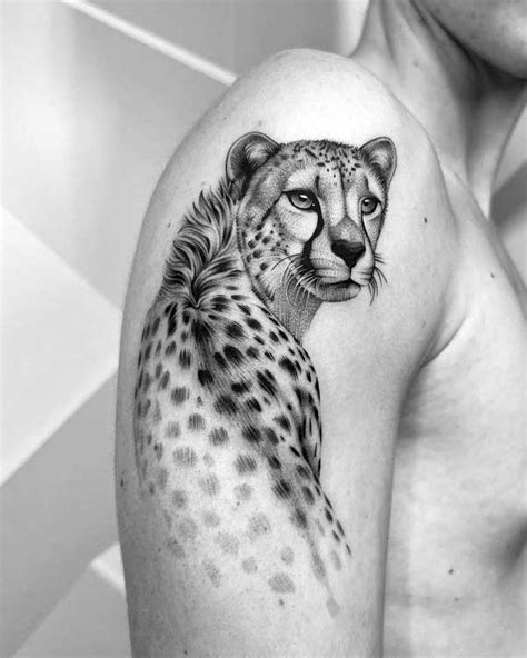 Cheetah Head Tattoo