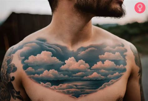 Chest Tattoo Cloud Shading
